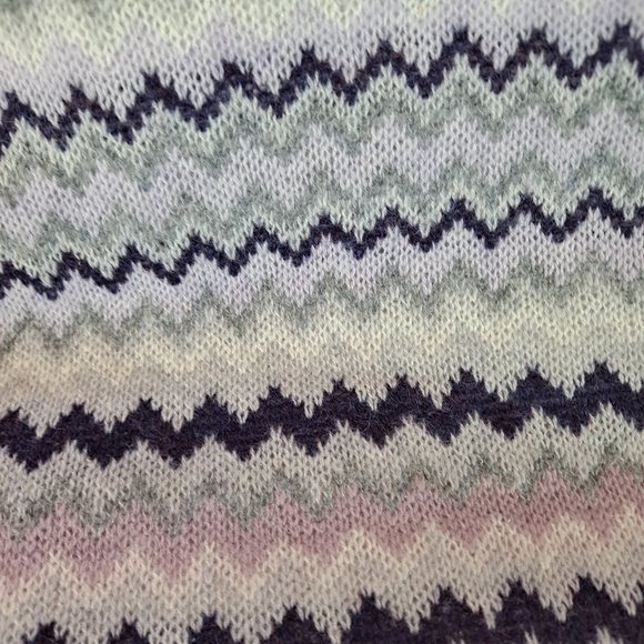 Halogen Cashmere Chevron Print Long Scarf / Wrap - Picture 6 of 7